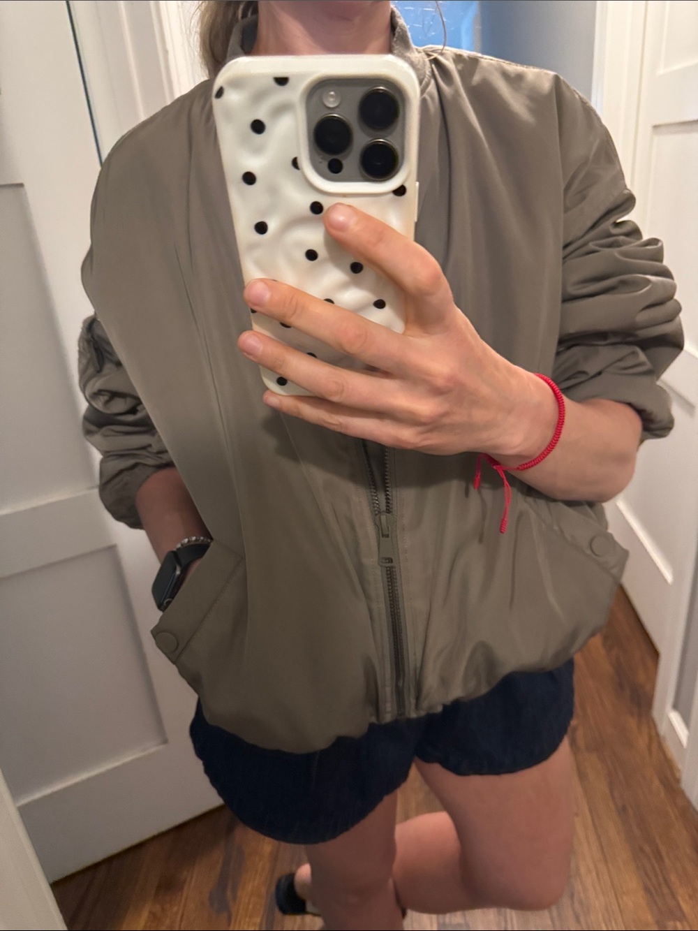 Taupe Bomber Jacket - Women's Lightweight Zip-Up